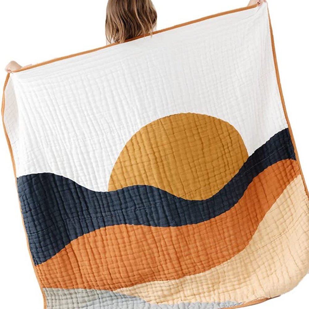 Clementine Kids  Muslin Quilt - Sunset